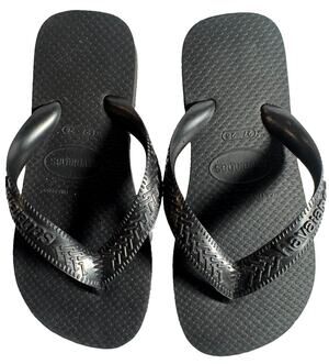 Havaianas Kids Flip Flops Black Size 11/12C EUR 29/30 Thong Sandals